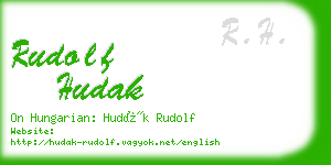 rudolf hudak business card